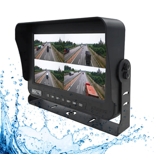กล้องบันทึกภาพ DVR ระบบ Linux ขนาด 10.1 นิ้ว 4 ช่อง รองรับการแบ่งหน้าจอ กันน้ำ ความละเอียด 1080p พร้อมกล้องมองหลัง CCD มองเห็นในเวลากลางคืน กล้องหน้ารถ กล้องมองข้างรถบัส - Product Image 3