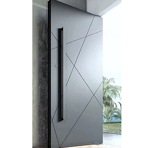 창이 48 X 96 인치 모던 알루미늄 피벗 도어 디자인, 주택 출입문용 - Product Image 1