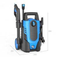 Nettoyeur électrique haute pression portable, mini nettoyeur électrique à long manche pour équipement de refroidissement automobile