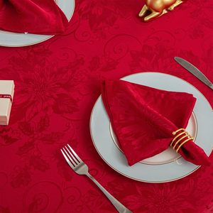 Custom Dye Print Jacquard Water Proof Stain Proof Fabric <b>Cloth</b> <b>Napkins</b> Kitchen Dining Wedding Holiday Party Banquet <b>Christmas</b> - Product Image 3