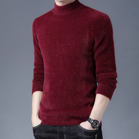 IMA234 Custom Herren New Herbst und Winter Warmer Nerzpelz pullover Gestrickt und atmungsaktiv
