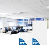 Plaques de plafond suspendu modernes, panneaux acoustiques en laine de roche, insonorisation NRC 0.9, dalles de plafond acoustiques suspendues, plafonds médicaux