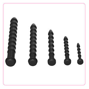 แท่งขยายท่อปัสสาวะทำจากซิลิโคนแบบนิ่ม5ขนาดก้านสำหรับใส่องคชาติแท่งช่วยสำเร็จความใคร่ด้วยตัวเองสายสวน SM ของเล่นทางเพศ - Product Image 5