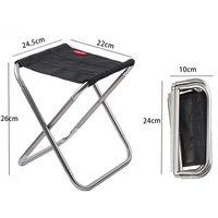Tabouret pliant portable en alliage d'aluminium respirant, ultra-léger et compact, idéal pour le camping et la pêche, avec fonction de réglage de la hauteur.