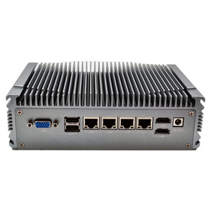 Công nghiệp <span class=keywords><strong>Mini</strong></span> <span class=keywords><strong>PC</strong></span> Mạng Máy chủ Router Intel j6412 4LAN 2.5 gam i225v Ethernet Nic RS485 RS232 không quạt IP camera-đối với AU chúng tôi CN EU - Product Image 4