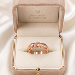 Anello con fiore di rosa per donna, accessorio per dito con design floreale intagliato, da indossare tutti i giorni - Product Image 4