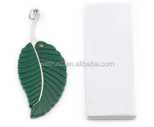 Mini couteau de camping pliant en forme de feuille verte de poche - Product Image 6