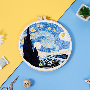 Kit de Broderie Paysage Européen Fait Main – Artisanat de Point de Croix et de Couture sur Tissu Imprimé en Coton pour Projets DIY - Product Image 6