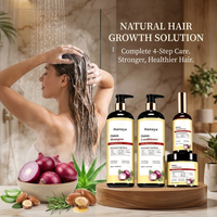Ensemble de soins capillaires à la lavande en marque privée, shampoing, après-shampoing, masque capillaire, huile capillaire 500ml/16g OEM ODM personnalisé