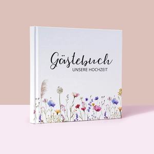 <span class=keywords><strong>Livre</strong></span> d'or en tissu brodé HYRA Wildwood |   Reliure rigide enveloppée dans du tissu de reliure et un ruban gros-grain, marque-page - Product Image 5