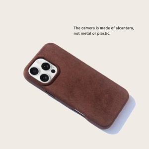 <span class=keywords><strong>Coque</strong></span> de téléphone en <span class=keywords><strong>Alcantara</strong></span> pour <span class=keywords><strong>iphone</strong></span> 16 <span class=keywords><strong>Pro</strong></span> Max, enveloppe complète, en métal surélevé - Product Image 2