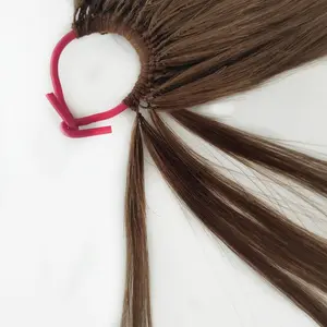 Top Quality Factory Price Chinese Virgin Remy Human Hair Twin Knot Feather Line Hair Extension