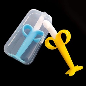 Chupete de silicona de alta calidad, sin bpa, plátano, cepillo de dientes, <span class=keywords><strong>mordedor</strong></span>, bolsa OPP - Product Image 1