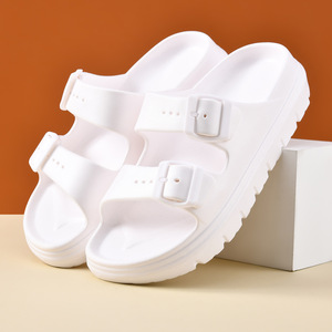 Pantoufles d'été à semelles épaisses et antidérapantes pour femmes, sandales de plage respirantes en EVA, à bout ouvert, taille adulte 325 - Product Image 4