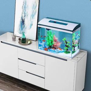 モダンなスマート水槽、環境に優しい正方形の透明ガラス水槽、25W、11L、LIUQIブランド、3年保証、リビングルーム、家庭用 - Product Image 1