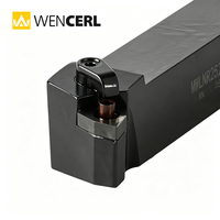 Porte-outil de tournage WENCERL MWLNR2020K08, porte-outil de tournage externe indexable MWLNR/L MWLNR2525M08 125 mm pour tour CNC