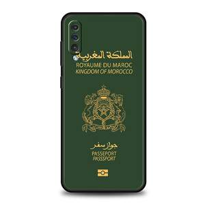 Maroc Drapeau Passeport Téléphone étui pour samsung <span class=keywords><strong>Galaxy</strong></span> A50 A70 A10 A54 A30 <span class=keywords><strong>A40</strong></span> A20S A20E A02S A12 A22 A14 A52 A32 5G Couverture Shell - Product Image 2
