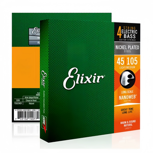 Corde <span class=keywords><strong>per</strong></span> Basso Elettrico Jelo GS-4 14077 in Acciaio Nichelato <span class=keywords><strong>per</strong></span> Chitarre Basso Elettrico, Ukulele e <span class=keywords><strong>Accessori</strong></span> <span class=keywords><strong>per</strong></span> Strumenti - Product Image 1