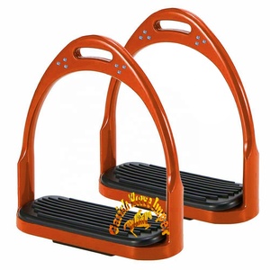 Estribos de caballo de acero inoxidable, estribos de caballo ecuestres, estribos en inglés, brillo Flexible, estilo ecuestre - Product Image 2