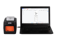 Impresora de Etiquetas y Códigos de Barras Hoin HOP-HL80B de 80 mm, 2 en 1, 180 mm/s, Impresora Térmica de Etiquetas y Recibos de Escritorio con BIS