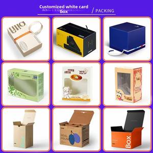 Caja de embalaje personalizada, caja de cartón blanca, impresión en pequeños lotes, caja de cartón dorado y plateado, caja mate inversa, caja de cosméticos personalizada - Product Image 3