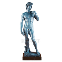 Petite Sculpture d'Art d'Intérieur Vente de Décoration de Maison Bronze David Statue Cadeau Technique de Coulée
