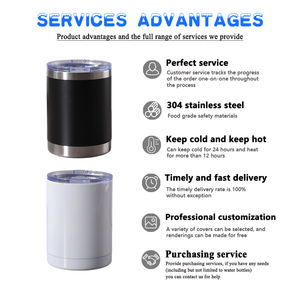 Termos de Acero Inoxidable al por Mayor, <span class=keywords><strong>Tazas</strong></span> de Viaje Aisladas de 10 oz con Logotipo, Aislamiento de 6 a 12 Horas, Ecológicas - Product Image 3