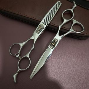 กรรไกรตัดผม Ms2 ขนาด 6 นิ้ว กรรไกรซอยผม สแตนเลส 440C ด้ามยาว อุปกรณ์ช่างตัดผมมืออาชีพ สำหรับช่างทำผม - Product Image 2