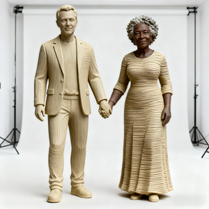 Sculptures en résine de qualité supérieure imprimées en 3D personnalisées Statues réalistes personnalisées Photo Souvenir Services de traitement - Product Image 1