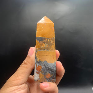 Obélisque en jaspe Maligano naturel d'Indonésie, poli, pour la guérison des chakras, cristal de guérison, pierre précieuse pour la décoration intérieure et l'art sculpté - Product Image 6