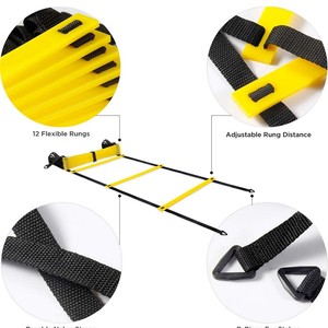 ActEarlier Soccer Football Training Equipment Increase Speed Footwork Agility Training Set Sports Agility <b>Ladder</b> - Product Image 3