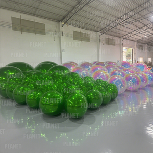 Boule métallique <span class=keywords><strong>gonflable</strong></span> boule miroir <span class=keywords><strong>gonflable</strong></span> décorative ballons métalliques grandes boules miroir gonflables géantes brillantes argentées - Product Image 5