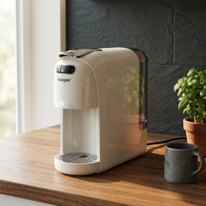 Macchina da Caffè Automatica Elettrica 3-in-1 Caffea Kooper, 20 Bar di Pressione, Compatibile con Capsule e Caffè Macinato, Scocca in Plastica Avorio, Spina EU - Product Image 3