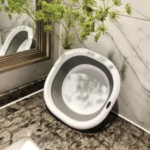 Household Multi-functional Folding Fruit Wash Basin Travel Basin Plastic Water Basin