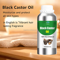 Minyak Biji Jarak Hitam Organik Cold Pressed Label Pribadi untuk Bulu Mata dan Rambut Menerima Minyak Jarak Beraroma Label Pribadi yang Dapat Disesuaikan