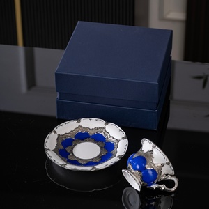 European Style Porcelain Luxurious Palace Style Gilded Exquisite Coffee <b>Cup</b> and Saucer Gift Box Birthday Gift for Home Use - Product Image 2
