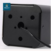 Lampadaire LED d'extérieur en aluminium pour jardin, indice de protection IP65, alimentation AC/DC, blanc chaud 3500K, Ra90, contrôle par application, éclairage à faisceau de 270°