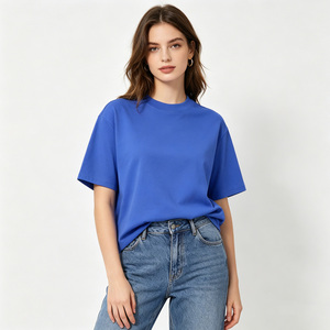 T-shirt en coton à manches courtes, surdimensionné, à motifs tricotés et brodés, prix compétitif - Product Image 4