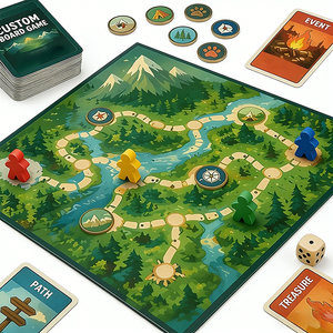 OEM Board Game Printing Paperboard Factory Custom Card Dice Token Set Eco Friendly Materials Portable Gift <b>Box</b> for Party Family - Product Image 3