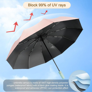 Custom Logo Wholesale Classic Foldable Fully-Automatic <b>Windproof</b> Advertising <b>Umbrella</b> 105cm Open Diameter Customized Color - Product Image 3