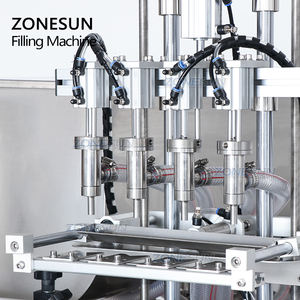Machine de remplissage automatique ZONESUN à pompe à piston pour liquides épais et pâtes, idéale pour le beurre de cacahuète, les lotions, les crèmes, les confitures et le miel - Product Image 2