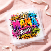 Autocollant de dessin animé, impression de logo sur vêtements, impression par transfert thermique lavable, film holographique PET, couleur personnalisée