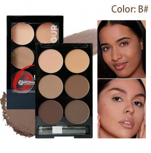 Kit <span class=keywords><strong>de</strong></span> Maquillaje Profesional para Esculpir el Rostro, Paleta <span class=keywords><strong>de</strong></span> <span class=keywords><strong>Corrector</strong></span> <span class=keywords><strong>de</strong></span> 6 Colores, Iluminador Mate, Paleta <span class=keywords><strong>de</strong></span> Contorno Mineral Todo en Uno - Product Image 5