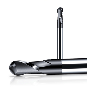 Customize OEM Tungsten Carbide CNC Milling Cutter Ball Nose <strong>End</strong> <strong>Mill</strong> HRC45 TiAN Coated Precision <0.005mm 2 Flutes 35 Degree - Product Image 1