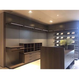 Muebles para el hogar de aluminio y madera con luz LED moderna personalizada para el dormitorio principal, <span class=keywords><strong>Suite</strong></span>, apartamento o uso en <span class=keywords><strong>Hotel</strong></span> - Product Image 1