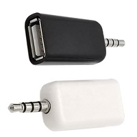 3,5 mm AUX-Audio Steckdose Jack zu USB zu Weiblichem Konverter Adapter Auto-Audio-Konverter USB-Antrieb Anschluss CD-Player