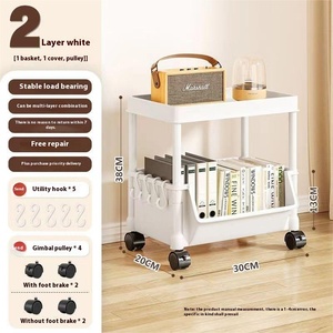 Casiers multicouches à roues simples pour enfants, fentes étroites, <span class=keywords><strong>petites</strong></span> bibliothèques, étagères de rangement contre le mur - Product Image 5