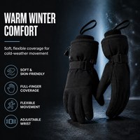 Gants de ski imperméables à écran tactile unisexes avec logo personnalisé pour le snowboard, la moto et les sports de plein air