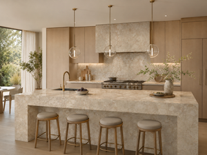 Dalle <span class=keywords><strong>de</strong></span> marbre Monet Garden polie, à jointure apparente, pour murs décoratifs, comptoirs, cheminées et décoration intérieure d'hôtels - Product Image 4