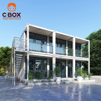Centre de réception de bureau à 2 étages Cbox, maison modulaire démontable en kit, bâtiment conteneur modulaire